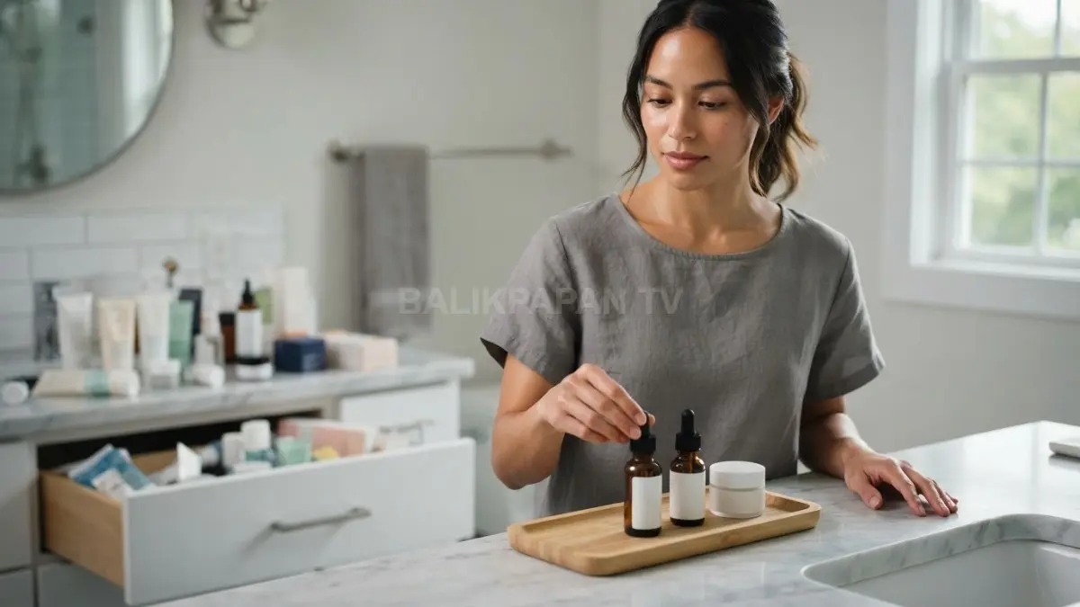 Perubahan skincare bertahap membantu memantau reaksi kulit, menjaga rutinitas konsisten, dan mengenali produk penyebab keluhan lebih mudah. (BTV/AI)