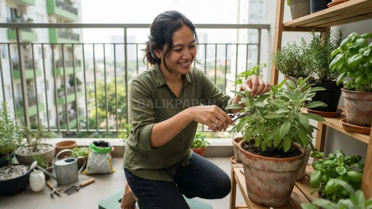 Sage cocok untuk pemula karena tahan kering, mudah dirawat, dan mempercantik area rumah dengan nuansa hijau. (BTV/AI)

