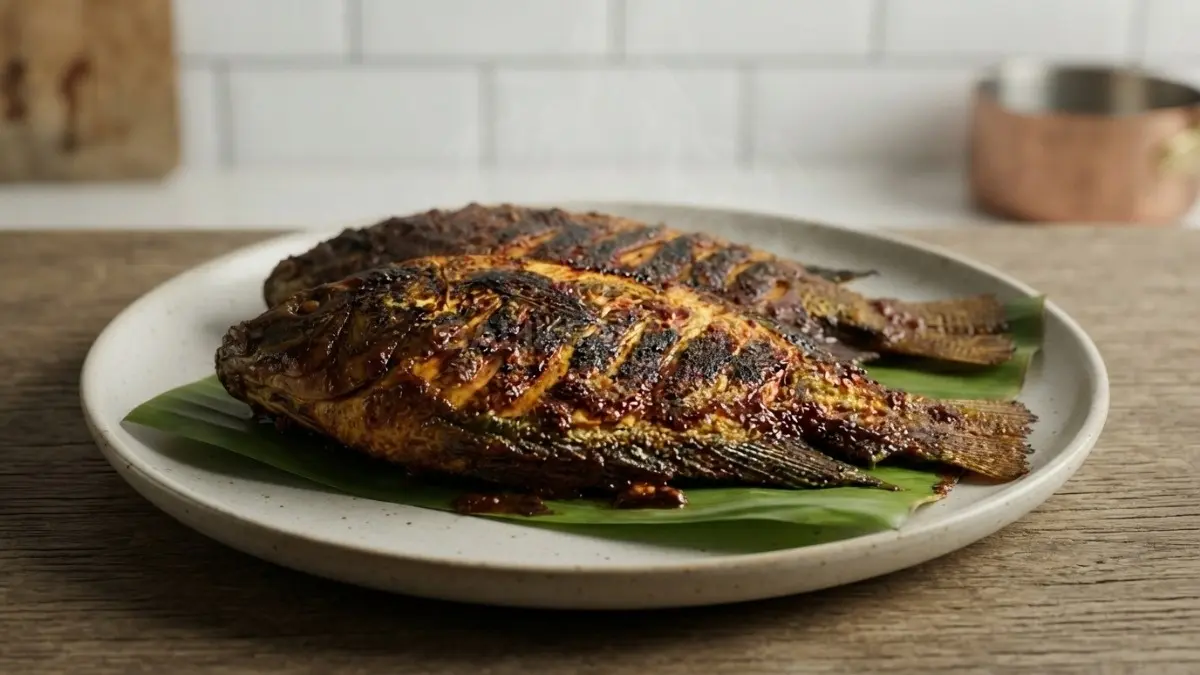 Sajian ikan jelawat bakar kaya bumbu beraroma khas siap memanjakan lidah para penikmat kuliner. (BTV/Ai)