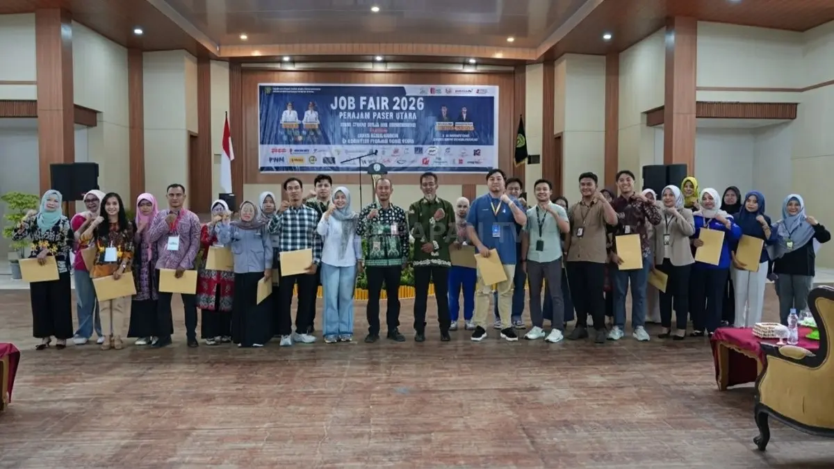 Disnakertrans PPU menggelar Job Fair 2026 dengan persaingan pencari kerja tinggi dan jumlah lowongan terbatas. (DOK. IST/KP)