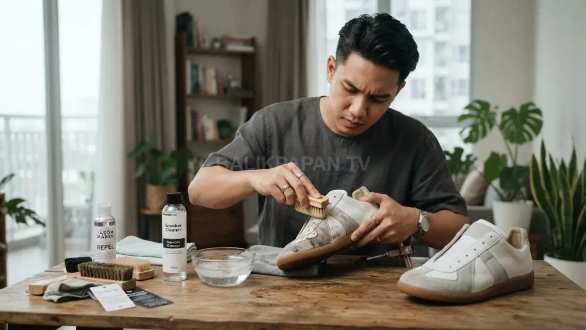 Hindari Mencuci Semua Sepatu dengan Cara Sama, Kenali Material Sebelum Membersihkan agar Tidak Cepat Rusak (BTV/AI)
