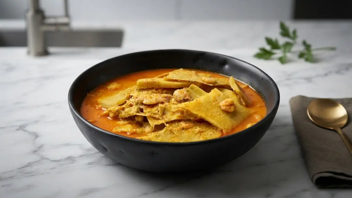 Sajian gulai umbut kelapa bersantan gurih dan kaya rempah siap memanjakan lidah para penikmat kuliner. (BTV/Ai)