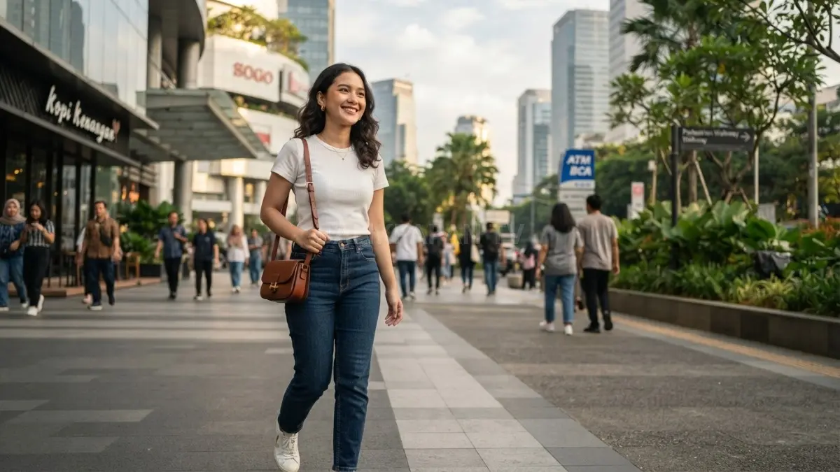 Shoulder bag cocok untuk gaya kasual, praktis membawa barang penting, dan mudah dipadukan dengan berbagai outfit. (BTV/AI)