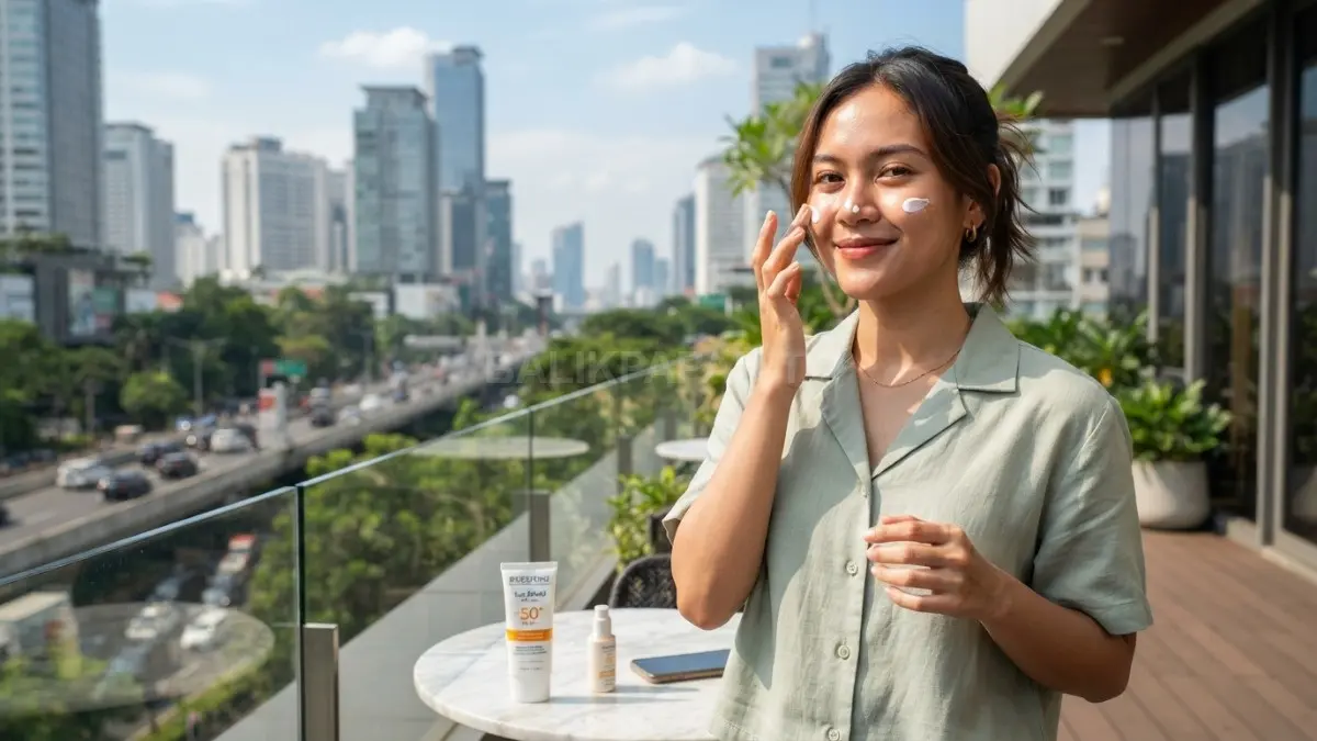 Sunscreen harian penting untuk melindungi kulit dari UVA dan UVB selama beraktivitas setiap hari (BTV/AI)
