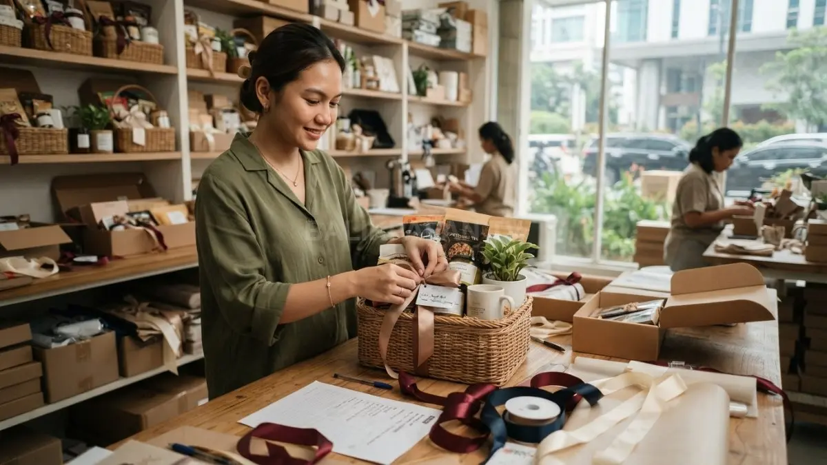 Hampers custom jadi pilihan kreatif Gen Z, personal, menarik, dan berpotensi menghasilkan cuan. (BTV/AI)
