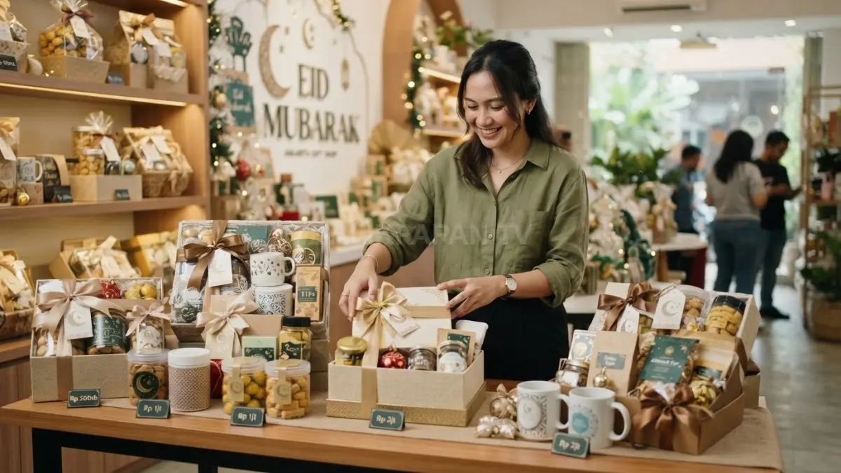 Hampers Hari Raya cocok dijual dengan paket bertingkat, sehingga pembeli mudah memilih sesuai kebutuhan dan anggaran masing-masing BTV/AI
