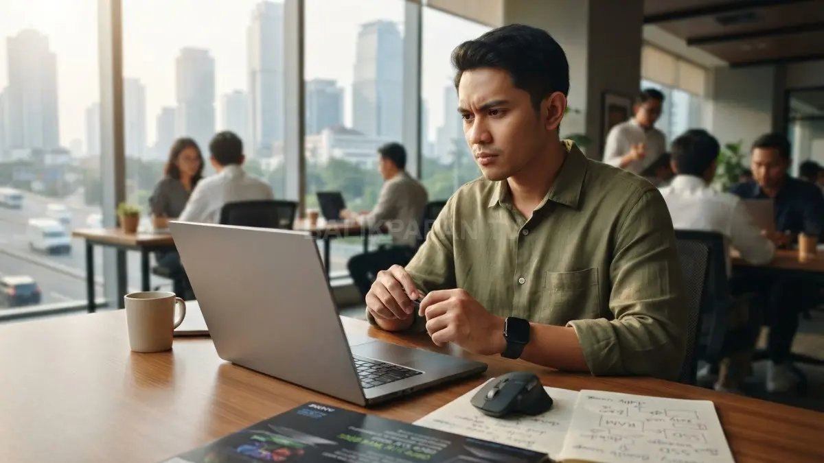 Jangan membeli spesifikasi laptop berlebihan, pilih sesuai kebutuhan kerja agar anggaran dan produktivitas tetap terjaga (BTV/AI)

