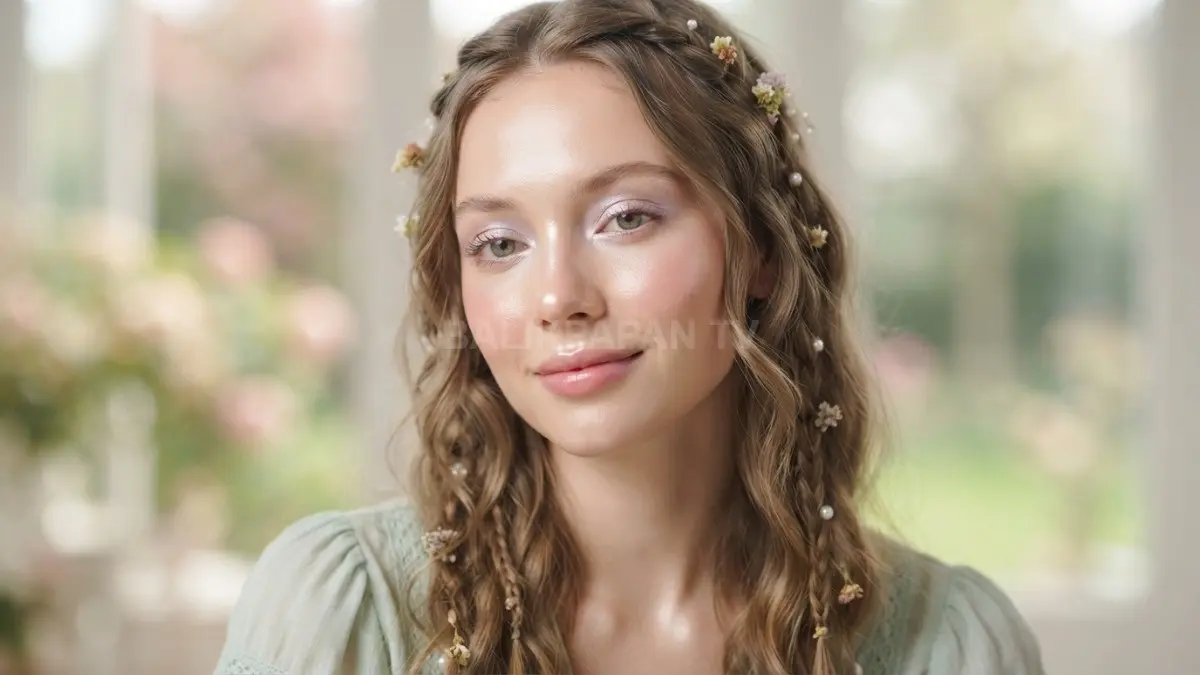 Kulit natural, pastel lembut, blush romantis, dan kilau terukur menghadirkan pesona fairycore yang dreamy serta elegan. (BTV/AI)