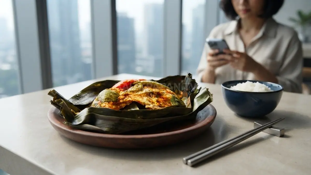 Sajian pais patin khas Banjar yang kaya rempah dan harum siap memanjakan lidah para penikmat kuliner. (BTV/Ai)