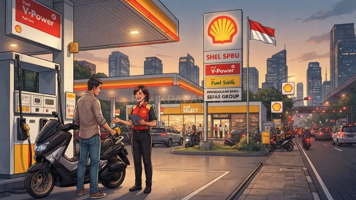 SEFAS mengambil alih bisnis SPBU Shell, sementara merek dan layanan tetap berjalan melalui lisensi di Indonesia [BTV:AI]