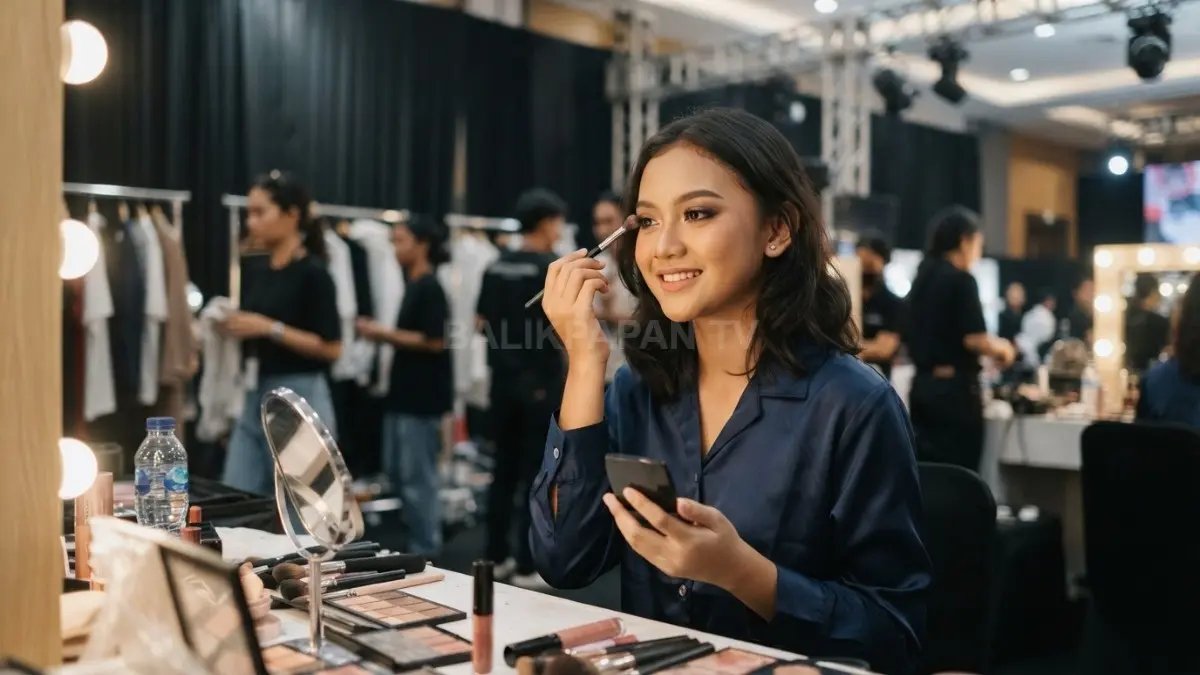 Soft glam dapat mempertegas penampilan panggung dengan riasan berdimensi, tetap elegan, natural, dan sesuai usia peserta (BTV/AI)