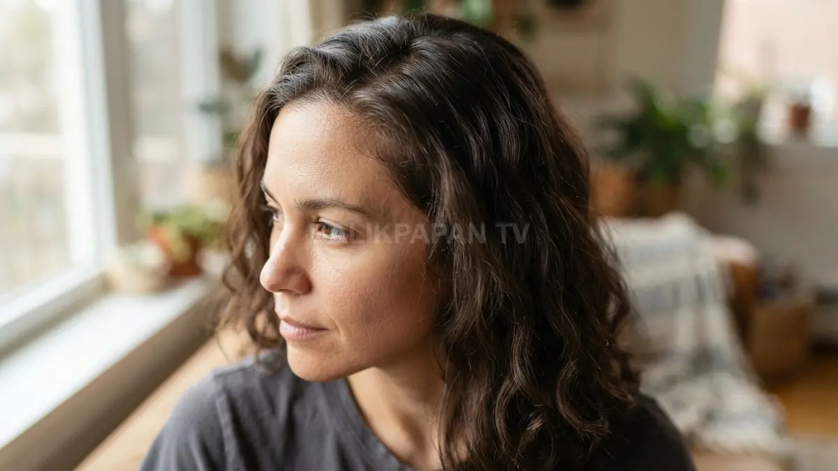 Eksperimen no-shampoo minggu pertama memperlihatkan rambut alami berminyak namun kulit kepala tetap sehat. (BTV/Ai)
