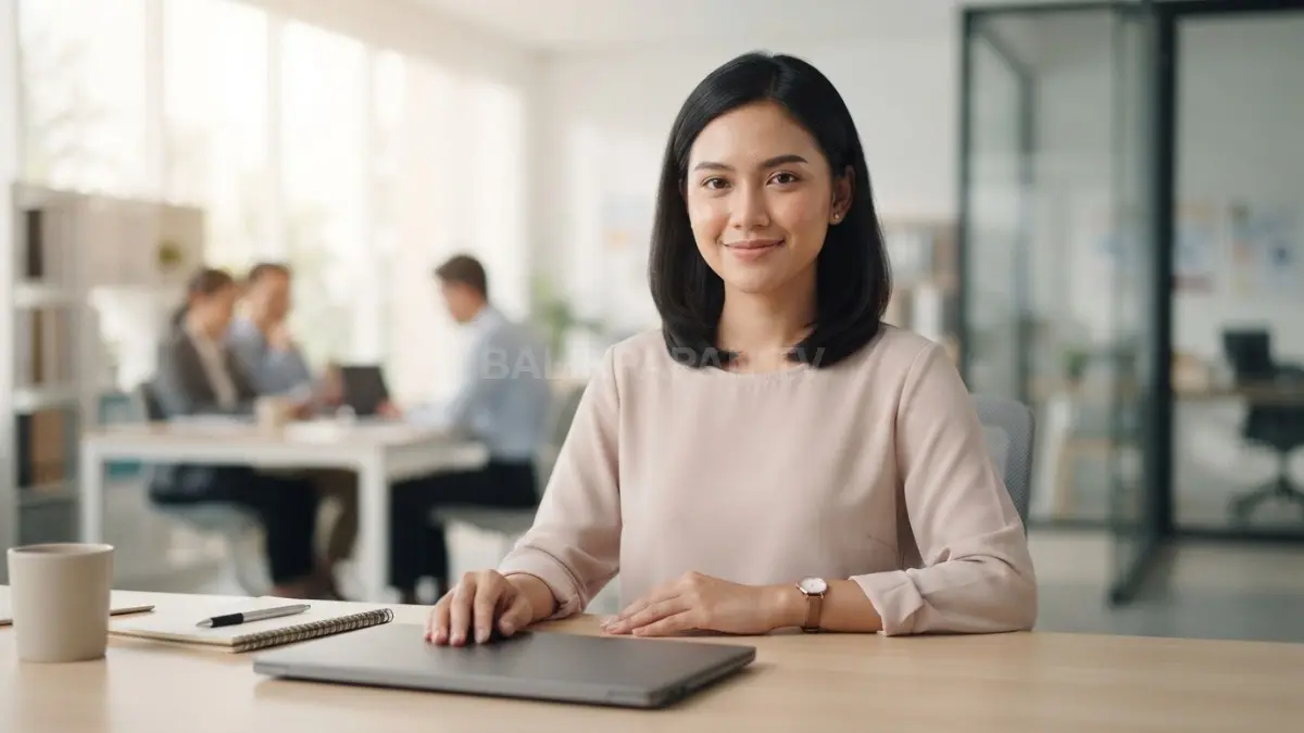 Riasan wajah natural dan elegan memancarkan rasa percaya diri saat menghadapi ujian serta wawancara kerja. (BTV/Ai)