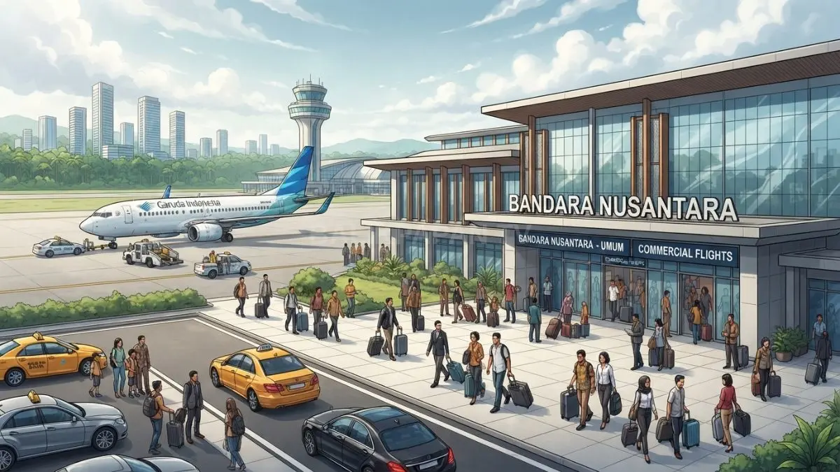 Perubahan status Bandara Nusantara membuka peluang penerbangan komersial dan pemanfaatan lahan IKN lebih luas [BTV:AI]