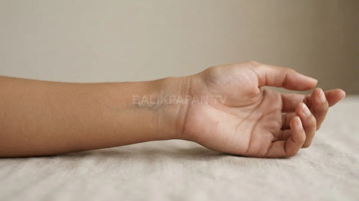 Detail pembuluh darah halus pada pergelangan tangan tampil alami dalam pencahayaan lembut yang elegan. (BTV/Ai)