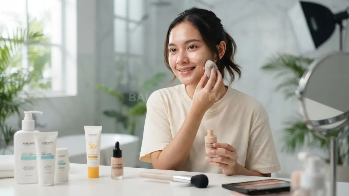 Persiapan kulit sebelum makeup membantu menjaga wajah tetap nyaman, lembap, dan siap menerima riasan ringan. (BTV/AI)