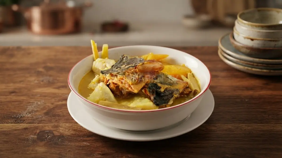 Sajian juhu kujang khas Kalimantan Barat berpua gurih dan harum siap memanjakan lidah para penikmat kuliner. (BTV/Ai)