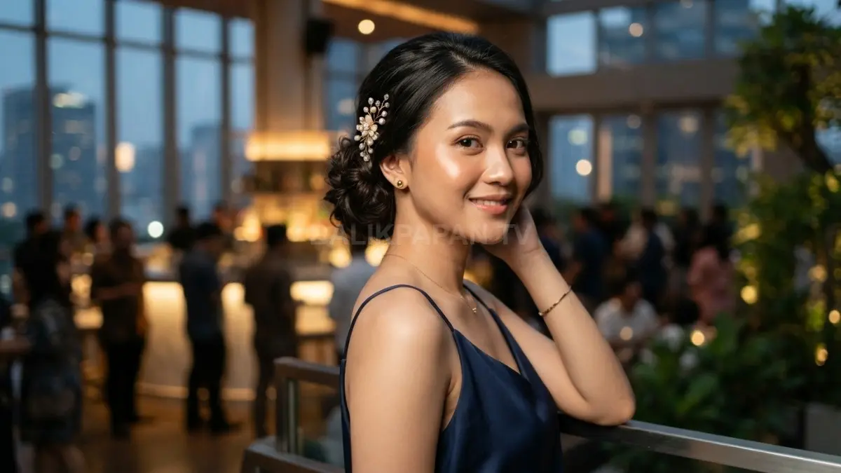 Hairpin dekoratif dapat menjadi aksen sederhana yang membuat gaya rambut tampak lebih menarik, elegan, dan berkarakter (BTV/AI).