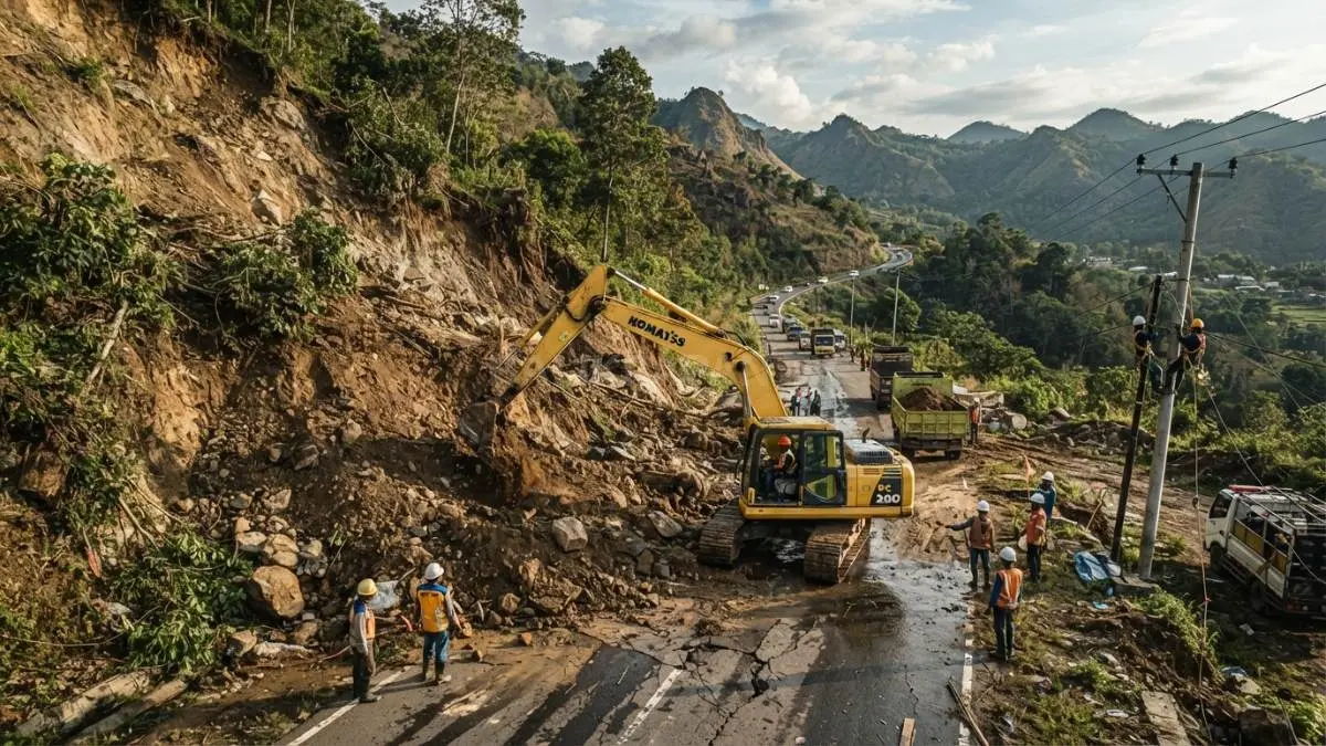 Jalur Trans Flores dipulihkan untuk membuka kembali mobilitas, distribusi barang, dan aktivitas ekonomi masyarakat terdampak gempa [BTV:AI]