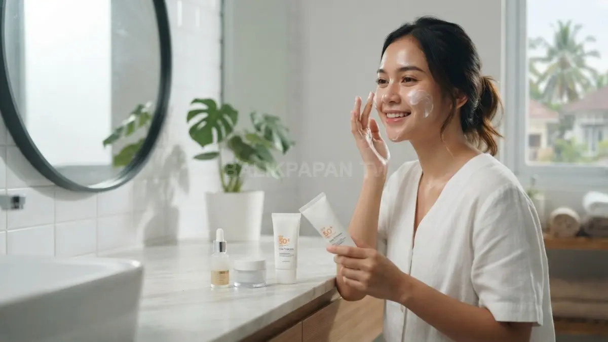 Lima mitos kecantikan masih memengaruhi rutinitas skincare, padahal kulit membutuhkan pelembap, sunscreen, dan perawatan tepat. (BTV/AI)