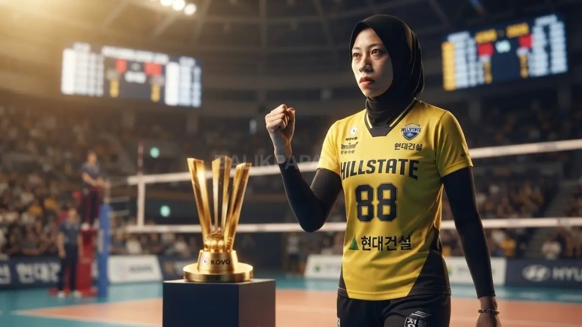 skuad Hyundai E&C Hillstate menjelang KOVO Cup 2026.