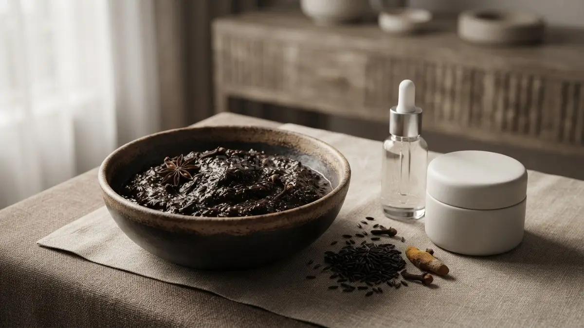 Perpaduan lulur tradisional Bedda Lotong dan skincare modern menghadirkan perawatan kulit yang alami dan elegan. (BTV/Ai)