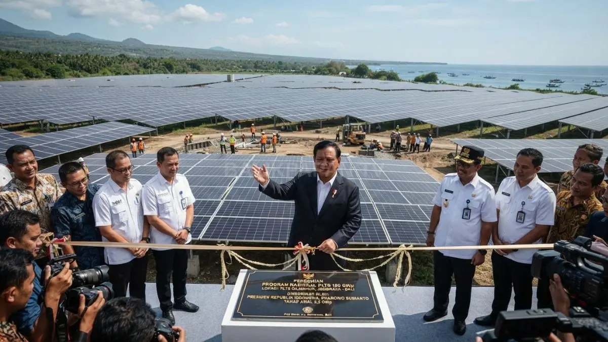 Program PLTS 100 GWp membuka peluang investasi energi bersih, industri surya, teknologi penyimpanan, serta tenaga kerja terampil nasional. [BTV:AI]