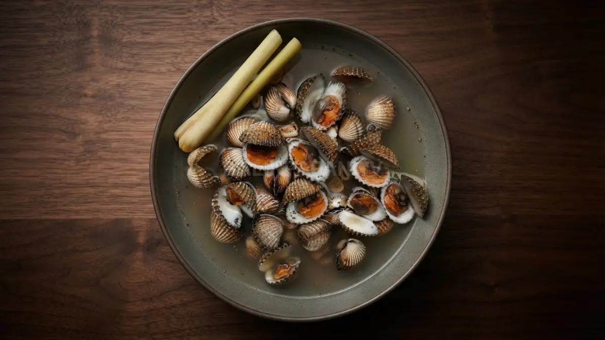 Sajikan tudai rebus khas Kalimantan Utara dengan aroma serai yang harum siap memanjakan lidah para penikmat kuliner. (BTV/Ai)