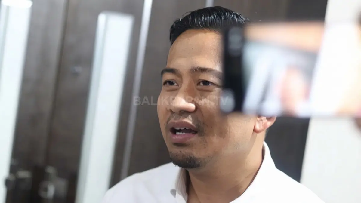 Sales Area Manager Retail Kaltimtara Pertamina Patra Niaga Narotama Aulia Fajri menyampaikan kesiapan penyaluran Pertalite. (DOK. ANGGI PRADITHA/KP)