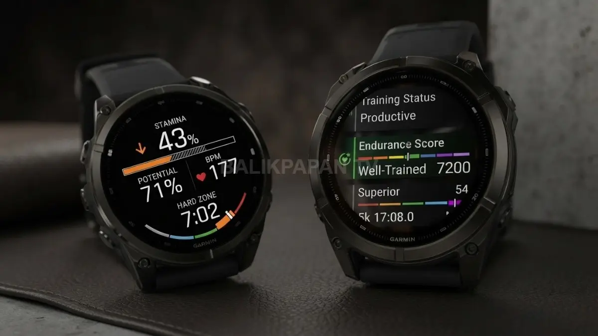 Garmin fēnix 9 Pro hadir dengan sejumlah peningkatan dibanding fēnix 8 Pro AMOLED, mulai dari layar AMOLED hingga 3.000 nit, penyimpanan 64 GB, RAM lebih besar, hingga performa pemetaan yang lebih cepat. Meski begitu, pengalaman utama smartwatch outdoor ini masih terasa familiar. (BTV/AI)