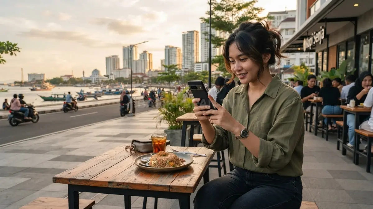 Fotografi HP bisa jadi hobi kreatif sekaligus skill digital untuk mengasah komposisi, pencahayaan, dan editing. (BTV/AI)
