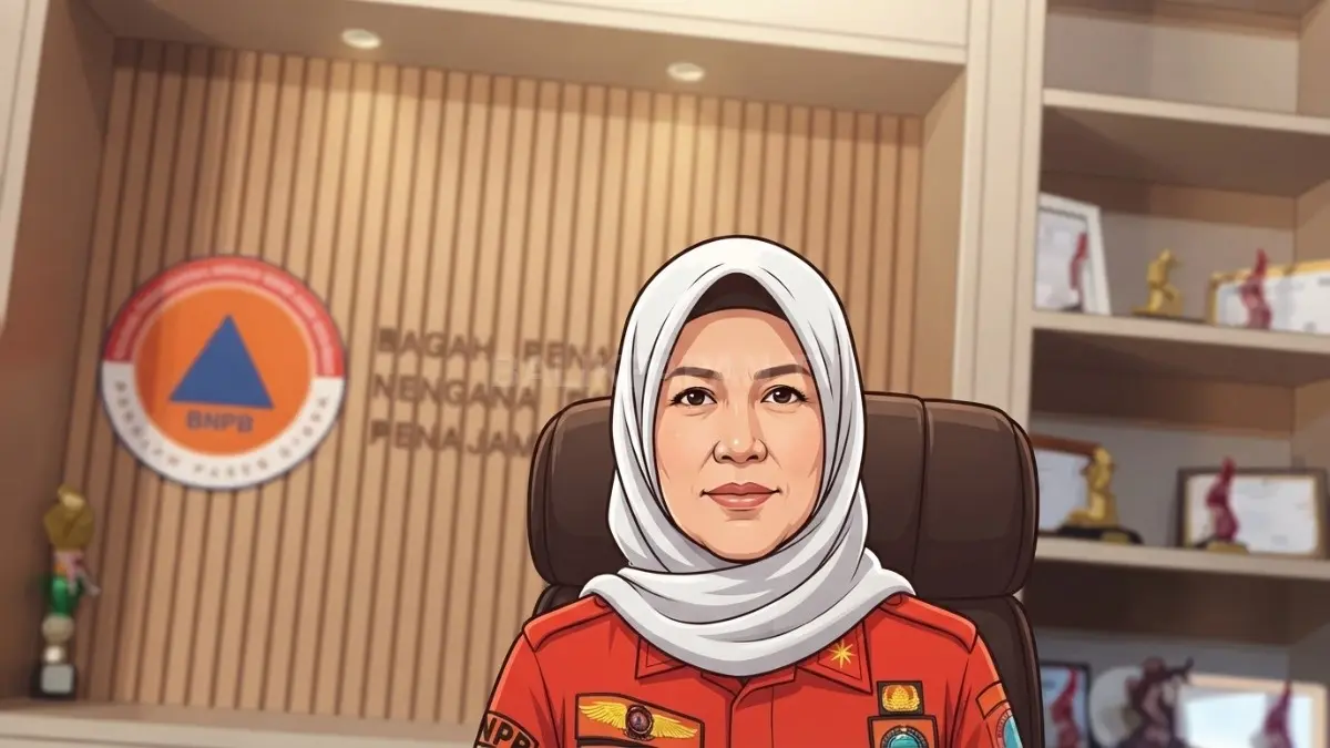 Ilustrasi Nurlaila, petugas BPBD, menjelaskan kendala pasokan air dalam penanganan karhutla di lokasi terpencil. (BTV/AI)