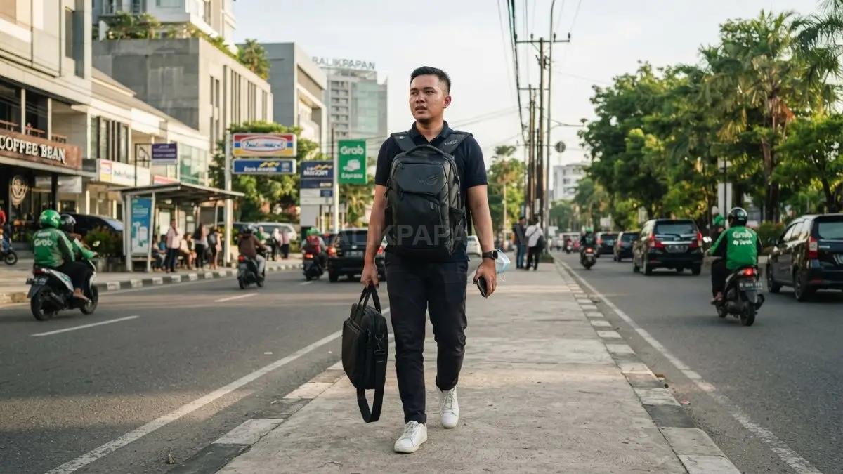 Laptop gaming memang kencang, tapi bobotnya perlu dipikirkan kalau sering dibawa kerja ke kantor, kampus, atau kafe setiap hari (BTV/AI)
