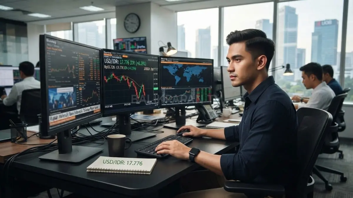 Rupiah dan dolar AS mencerminkan perbedaan kurs pasar serta JISDOR Bank Indonesia. [BTV:AI]