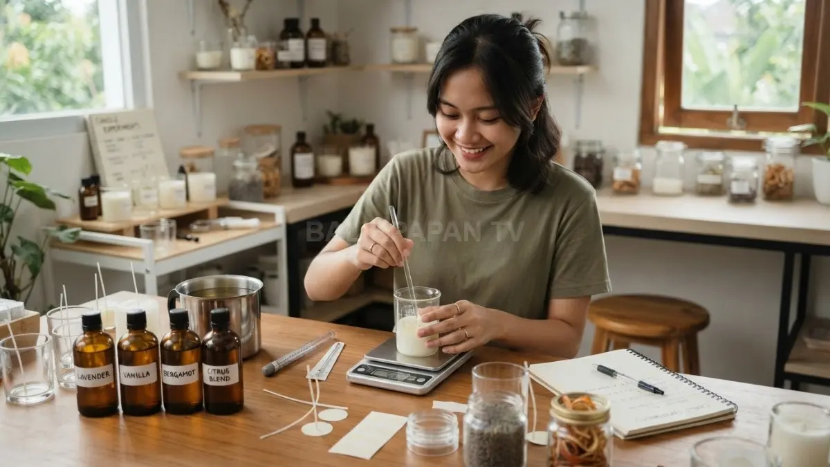 Aroma seperti lavender, vanilla, citrus, atau floral bisa dipilih pemula sesuai suasana ruangan dan selera pribadi. (BTV/AI)
