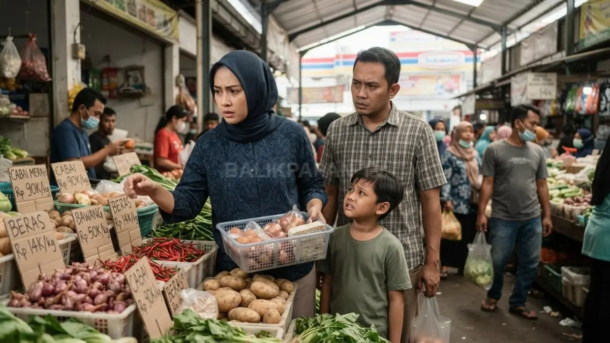 Cabai rawit merah menjadi komoditas dengan kenaikan harga harian paling tinggi.