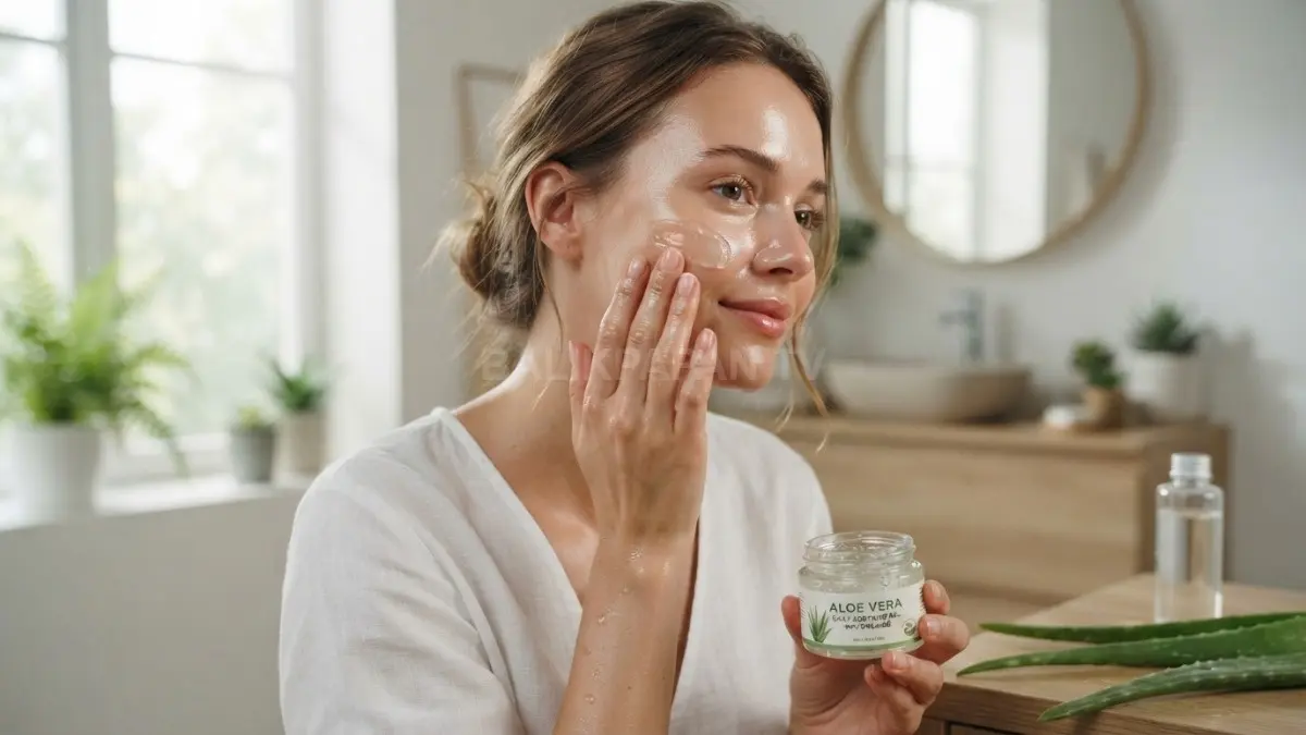 Gel lidah buaya untuk perawatan kulit harian dengan sensasi segar, lembut, nyaman, dan natural (BTV/AI)
