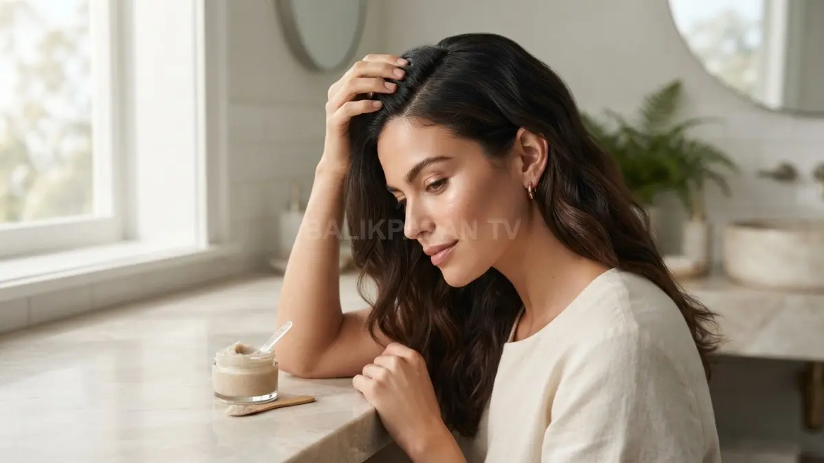 Perawatan eksfoliasi kulit kepala secara rutin menjaga kesehatan serta kesegaran rambut alami Anda. (BTV/Ai)