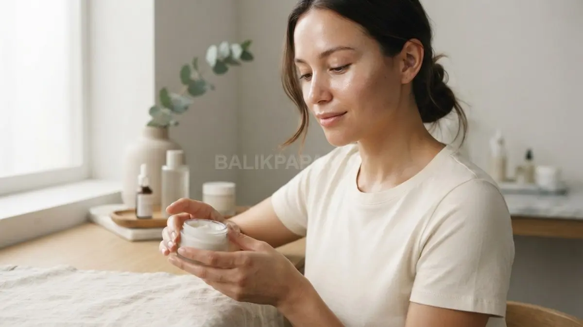 Perawatan kulit wajah yang tenang dan terawat mengembalikan kelembapan alami kulit secara lembut dan sehat. (BTV/Ai)