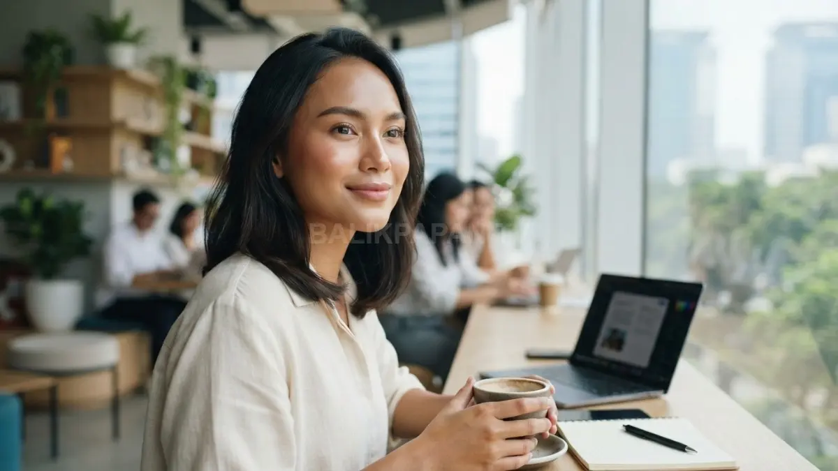 Complexion glowy natural membuat tampilan Belle terlihat segar, elegan, bercahaya, dan tetap ringan sepanjang acara bertema Disney. (BTV/AI)

