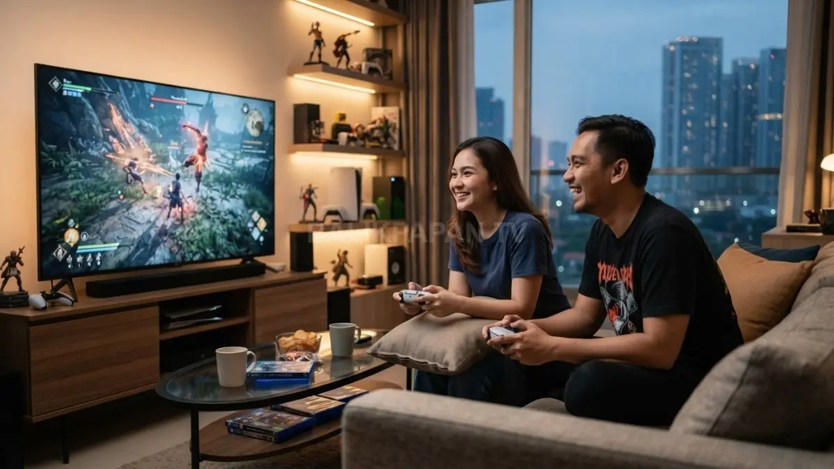 Gaming menjadi hobi interaktif yang mengasah strategi, menghadirkan tantangan, serta mempererat hubungan sosial antarpemain setiap hari (BTV/AI)
