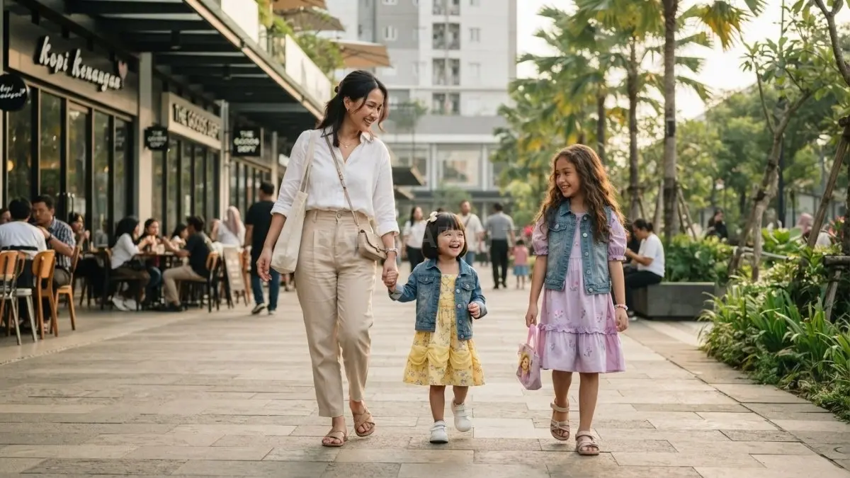 Outfit anak ala Disney bisa tampil manis melalui warna, siluet, aksesori, dan detail nyaman tanpa terlihat seperti kostum berlebihan (BTV/AI)
