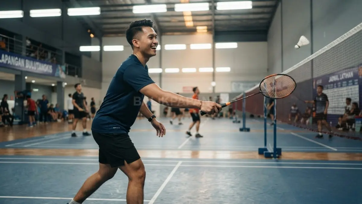 Raket nyaman membantu pemula mengontrol ayunan, mengatur permainan, dan membangun kepercayaan diri tanpa mengejar harga mahal. (BTV/AI)

