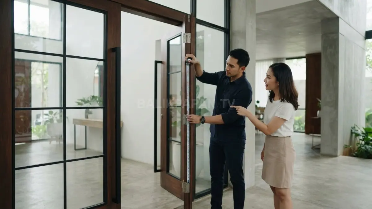 Lebar pintu utama 1,2 meter memberi akses lega, namun bukaan efektif tetap dipengaruhi kusen dan konstruksi. (BTV/AI)