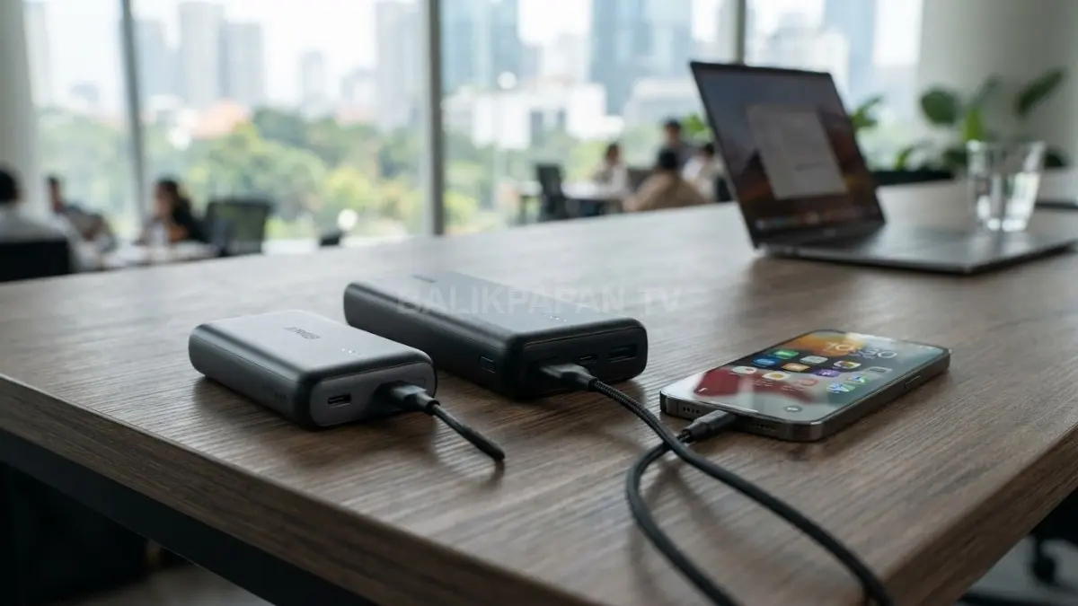 Perbandingan power bank 10.000 mAh dan 20.000 mAh untuk kebutuhan pengisian daya harian (BTV/AI)
