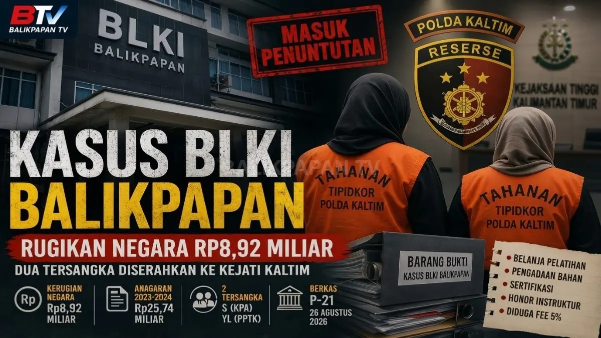 Perkara dugaan korupsi anggaran pelatihan BLKI Balikpapan