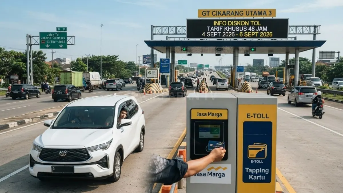Pengguna tol wajib memperhatikan waktu, rute, dan kartu elektronik agar memperoleh diskon tarif perjalanan [BTV:AI]