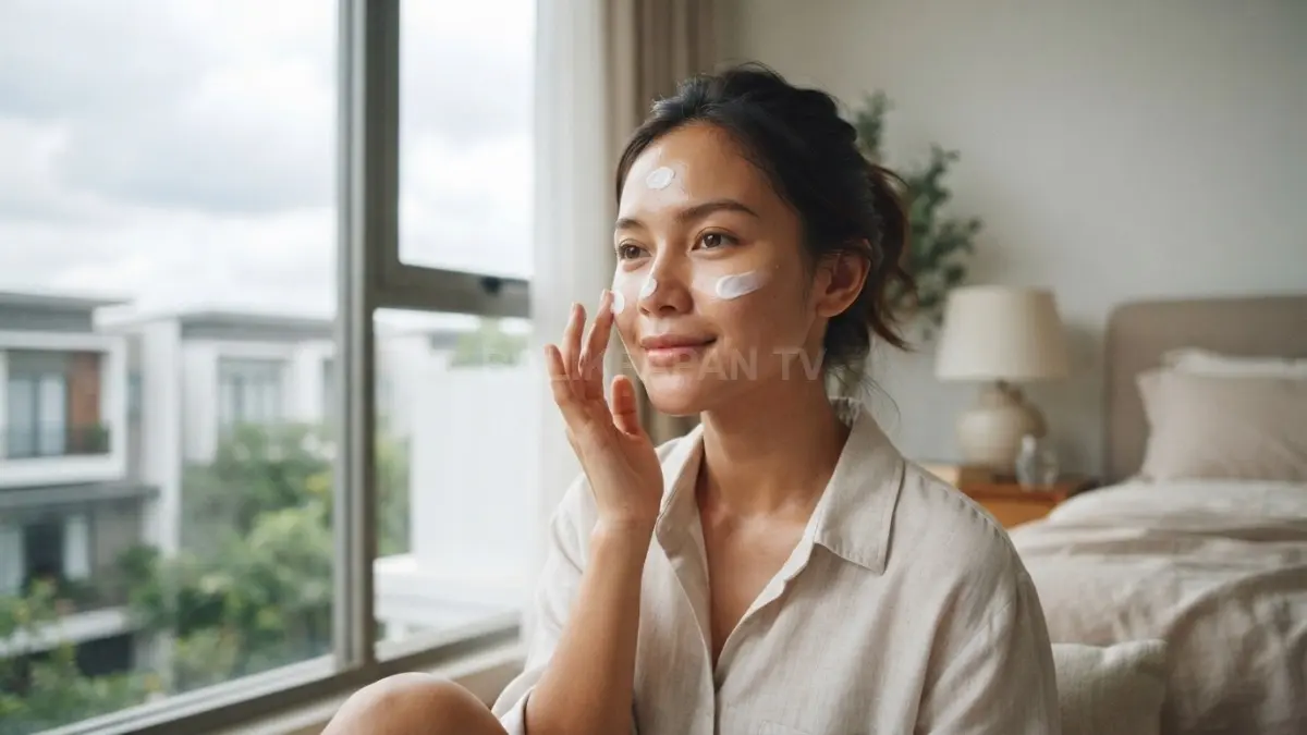 Penggunaan sunscreen harian secara rutin efektif melindungi kulit dari paparan sinar UV walau cuaca berawan. (BTV/Ai)