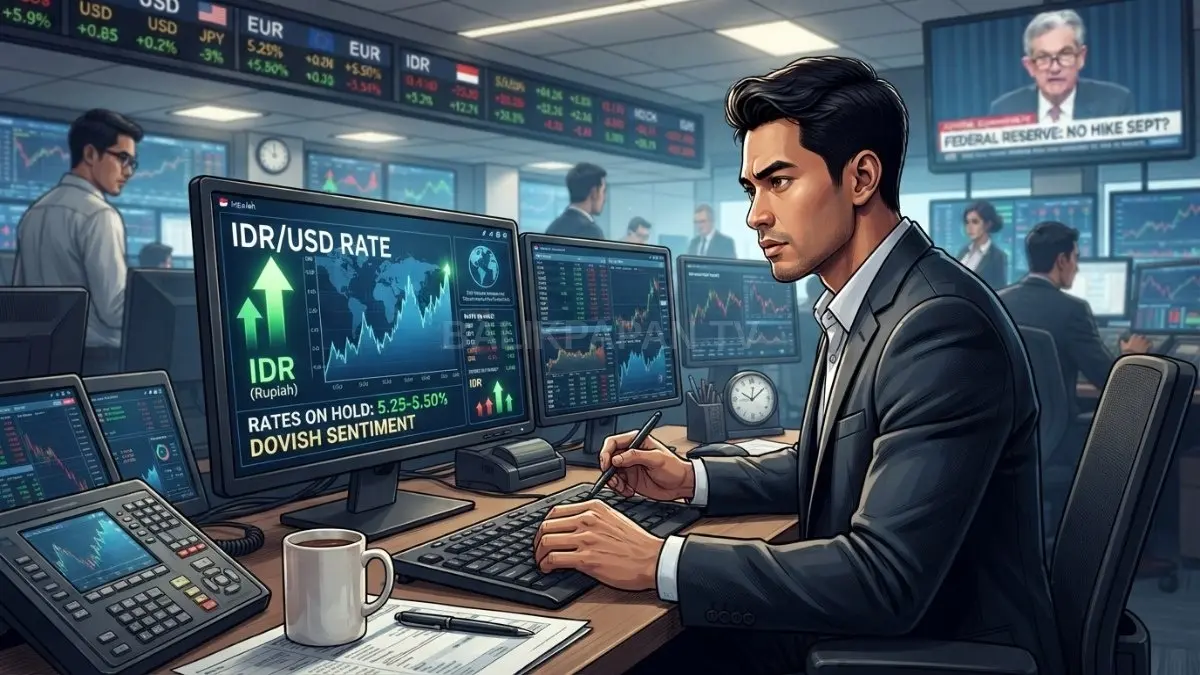Ekspektasi suku bunga The Fed menurun, memberi ruang penguatan rupiah di tengah pelemahan dolar AS [BTV:AI]