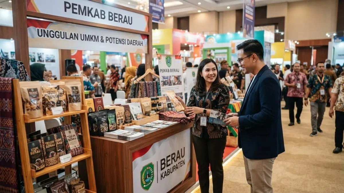 Produk UMKM Berau dipromosikan melalui expo nasional untuk memperluas pasar dan membuka peluang investasi (BTV/AI) (IZZA/BP)